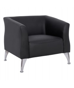 ΠΟΛΥΘΡΟΝΑ KIANA HM3122.11 ΜΕ ΜΑΥΡΟ PU 80x75x71 εκ.