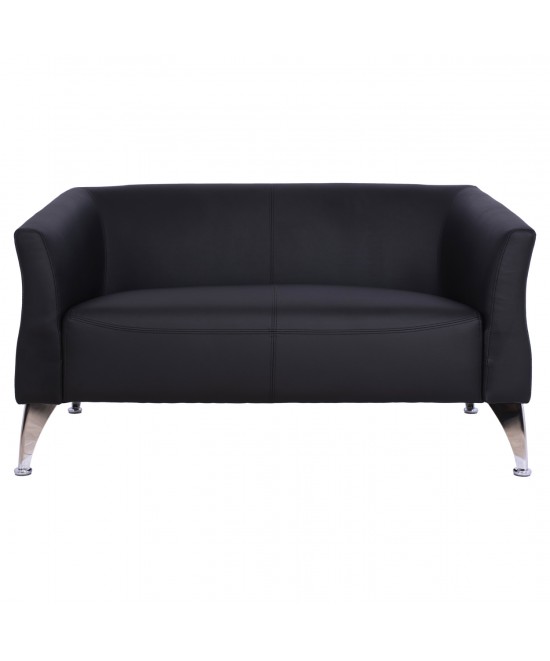 ΚΑΝΑΠΕΣ 2ΘΕΣΙΟΣ KIANA HM3122.21 ΜΕ ΜΑΥΡΟ PU 130x75x71 εκ.
