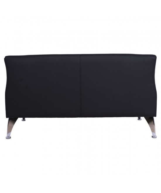 ΚΑΝΑΠΕΣ 2ΘΕΣΙΟΣ KIANA HM3122.21 ΜΕ ΜΑΥΡΟ PU 130x75x71 εκ.