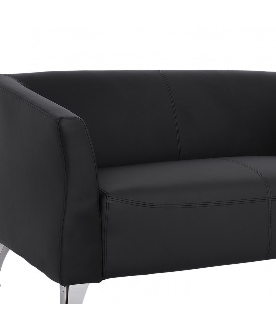 ΚΑΝΑΠΕΣ 2ΘΕΣΙΟΣ KIANA HM3122.21 ΜΕ ΜΑΥΡΟ PU 130x75x71 εκ.