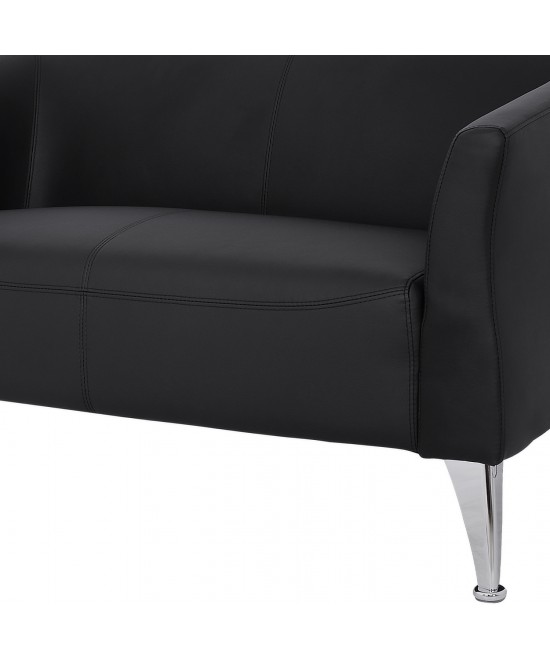ΚΑΝΑΠΕΣ 2ΘΕΣΙΟΣ KIANA HM3122.21 ΜΕ ΜΑΥΡΟ PU 130x75x71 εκ.