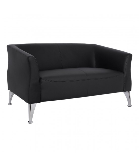 ΚΑΝΑΠΕΣ 2ΘΕΣΙΟΣ KIANA HM3122.21 ΜΕ ΜΑΥΡΟ PU 130x75x71 εκ.