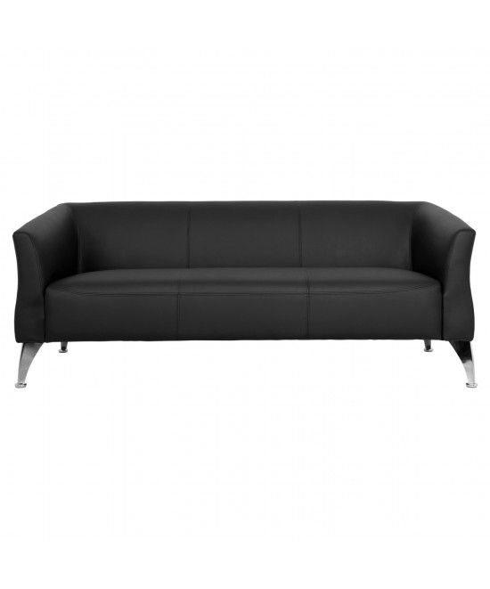 ΚΑΝΑΠΕΣ 3ΘΕΣΙΟΣ KIANA HM3122.31 ΜΕ ΜΑΥΡΟ PU 180x75x71 εκ.