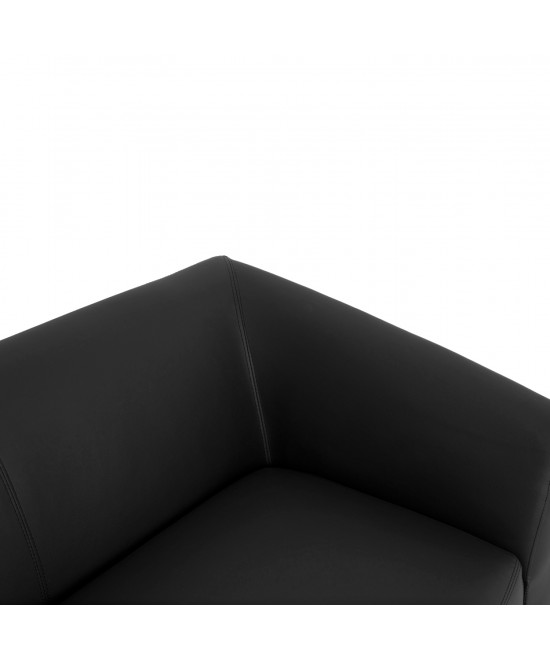 ΚΑΝΑΠΕΣ 3ΘΕΣΙΟΣ KIANA HM3122.31 ΜΕ ΜΑΥΡΟ PU 180x75x71 εκ.