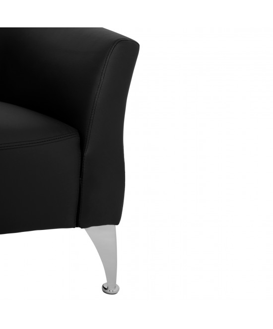 ΚΑΝΑΠΕΣ 3ΘΕΣΙΟΣ KIANA HM3122.31 ΜΕ ΜΑΥΡΟ PU 180x75x71 εκ.