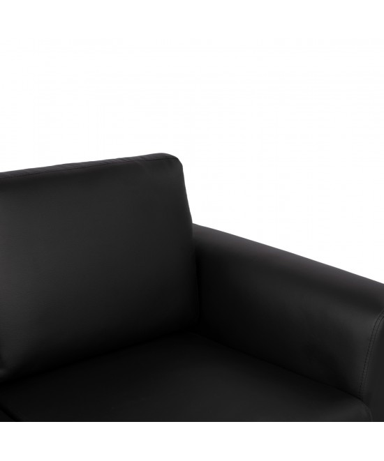 ΚΑΝΑΠΕΣ 2ΘΕΣΙΟΣ KΕΝΖΙΕ HM3121.21 ΜΕ ΜΑΥΡΟ PU 142x81x81 εκ.