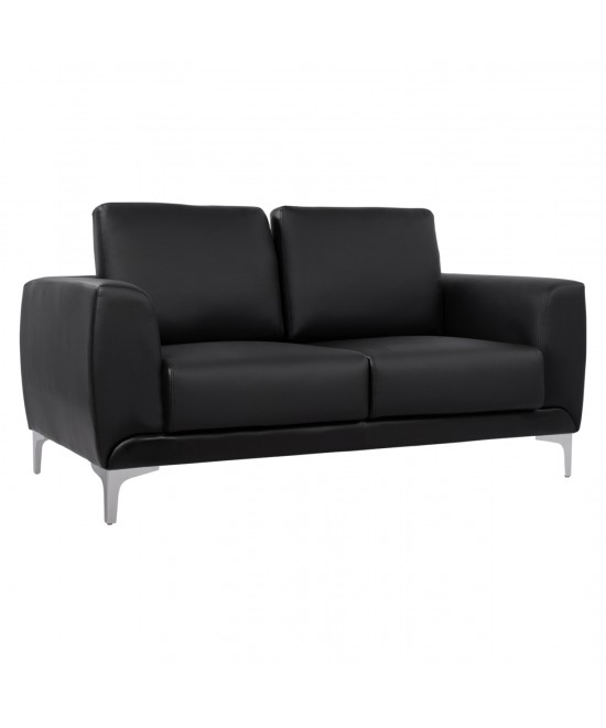 ΚΑΝΑΠΕΣ 2ΘΕΣΙΟΣ KΕΝΖΙΕ HM3121.21 ΜΕ ΜΑΥΡΟ PU 142x81x81 εκ.