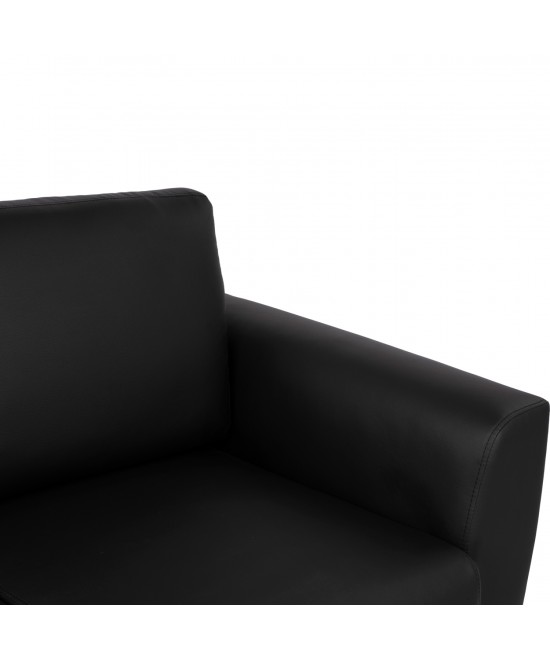ΚΑΝΑΠΕΣ 3ΘΕΣΙΟΣ KENZIE HM3121.31 ΜΕ ΜΑΥΡΟ PU 190x81x81 εκ.