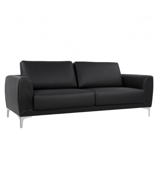 ΚΑΝΑΠΕΣ 3ΘΕΣΙΟΣ KENZIE HM3121.31 ΜΕ ΜΑΥΡΟ PU 190x81x81 εκ.