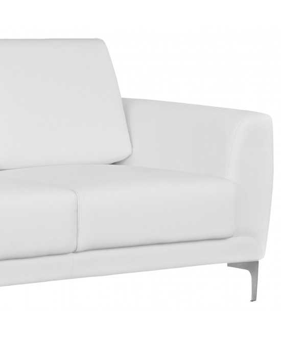 ΚΑΝΑΠΕΣ 2ΘΕΣΙΟΣ KΕΝΖΙΕ HM3121.22 ΜΕ ΛΕΥΚΟ PU 142x81x81 εκ.