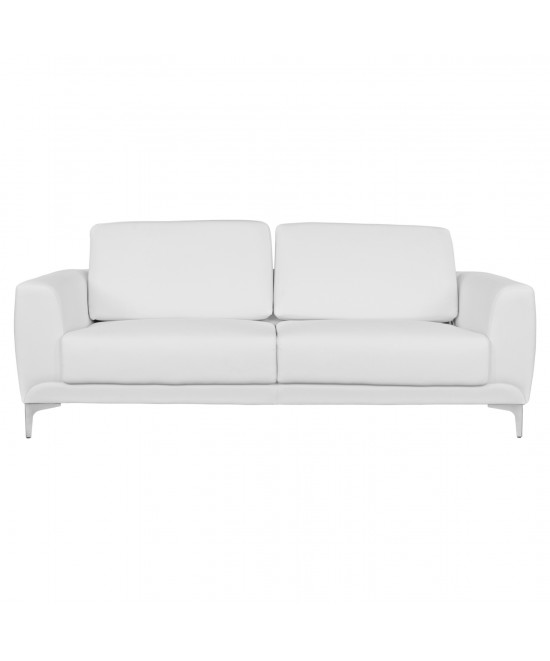 ΚΑΝΑΠΕΣ 3ΘΕΣΙΟΣ KENZIE HM3121.32 ΜΕ ΛΕΥΚΟ PU 190x81x81 εκ.