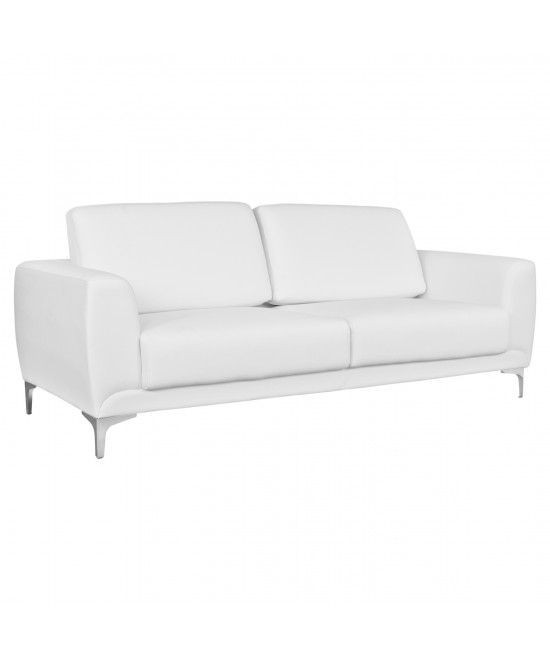 ΚΑΝΑΠΕΣ 3ΘΕΣΙΟΣ KENZIE HM3121.32 ΜΕ ΛΕΥΚΟ PU 190x81x81 εκ.