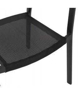 ΠΟΛΥΘΡΟΝΑ ΑΛΟΥΜΙΝΙΟΥ MIRI HM5891.05 ΜΑΥΡΟΣ ΣΚΕΛΕΤΟΣ&TEXTLINE-ΜΠΕΖ RATTAN 57,5x59x81,5Yεκ.