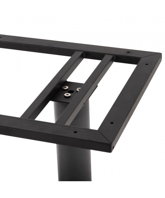 ΒΑΣΗ ΤΡΑΠΕΖΙΟΥ ΜΕΤΑΛΛΙΚΗ ΔΙΠΛΗ ΓΚΡΙ ΜΑΤ ΜΕ ΡΕΓΟΥΛΑΤΟΡΟΥΣ HM435.20 80Χ40Χ72Υεκ.