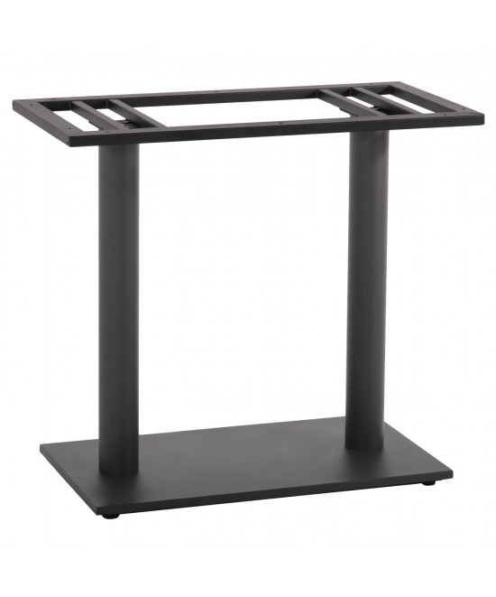 ΒΑΣΗ ΤΡΑΠΕΖΙΟΥ ΜΕΤΑΛΛΙΚΗ ΔΙΠΛΗ ΓΚΡΙ ΜΑΤ ΜΕ ΡΕΓΟΥΛΑΤΟΡΟΥΣ HM435.20 80Χ40Χ72Υεκ.