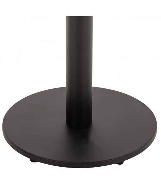 ΒΑΣΗ ΤΡΑΠΕΖΙΟΥ ΑΛΟΥΜΙΝΙΟΥ ΣΤΡΟΓΓΥΛΗ ΜΑΥΡΟ ΜΑΤ HM476.01 ΣΤΑΥΡΟΣ 48Χ48εκ Φ45Χ72Υεκ.