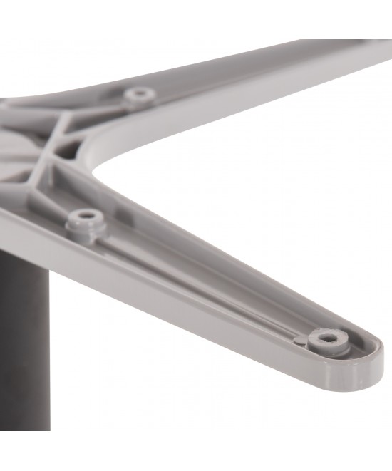 ΒΑΣΗ ΤΡΑΠΕΖΙΟΥ ΑΛΟΥΜΙΝΙΟΥ ΣΤΡΟΓΓΥΛΗ ΜΑΥΡΟ ΜΑΤ HM476.01 ΣΤΑΥΡΟΣ 48Χ48εκ Φ45Χ72Υεκ.