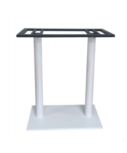 ΒΑΣΗ ΜΠΑΡ ΜΕΤΑΛΛΙΚΗ ΔΙΠΛΗ ΛΕΥΚΗ ΜΑΤ ΜΕΣΑΙΟΥ ΥΨΟΥΣ 40Χ80Χ90Υεκ. HM478.02