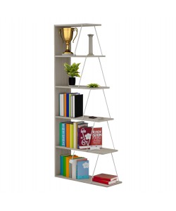 ΒΙΒΛΙΟΘΗΚΗ ΜΕΛΑΜΙΝΗΣ MINI TARS SONOMA ΛΕΥΚΟ HM2241.11 65x22-24x146Υεκ.