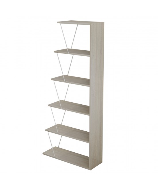 ΒΙΒΛΙΟΘΗΚΗ ΜΕΛΑΜΙΝΗΣ MINI TARS SONOMA ΛΕΥΚΟ HM2241.11 65x22-24x146Υεκ.