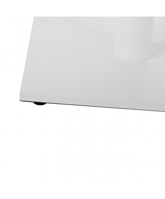 ΒΑΣΗ ΜΠΑΡ ΜΕΤΑΛΛΙΚΗ ΛΕΥΚΗ ΜΑΤ 46Χ46Χ108Yεκ. ΜΕ ΡΕΓΟΥΛΑΤΟΡΟΥΣ HM439.02