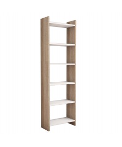 ΒΙΒΛΙΟΘΗΚΗ CLASSIKER HM9226.12 ΜΕΛΑΜΙΝΗΣ SONΟMA-ΛΕΥΚΟ 48,5x22x160Υεκ.