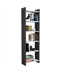 ΒΙΒΛΙΟΘΗΚΗ CLASSIKER HM9226.13 ΜΕΛΑΜΙΝΗΣ ΓΚΡΙ-ΛΕΥΚΟ 48,5x22x160Υεκ.