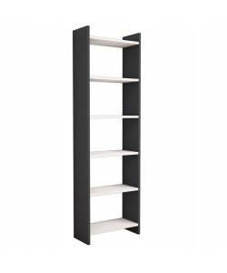 ΒΙΒΛΙΟΘΗΚΗ CLASSIKER HM9226.13 ΜΕΛΑΜΙΝΗΣ ΓΚΡΙ-ΛΕΥΚΟ 48,5x22x160Υεκ.