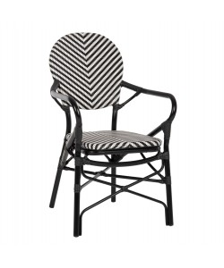 ΠΟΛΥΘΡΟΝΑ ΑΛΟΥΜΙΝΙΟΥ ΜΕ TEXTLINE ΜΑΥΡΟ-ΛΕΥΚΟ HM5928.01 56x59x94,5Yεκ.