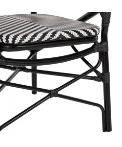 ΠΟΛΥΘΡΟΝΑ ΑΛΟΥΜΙΝΙΟΥ ΜΕ TEXTLINE ΜΑΥΡΟ-ΛΕΥΚΟ HM5928.01 56x59x94,5Yεκ.