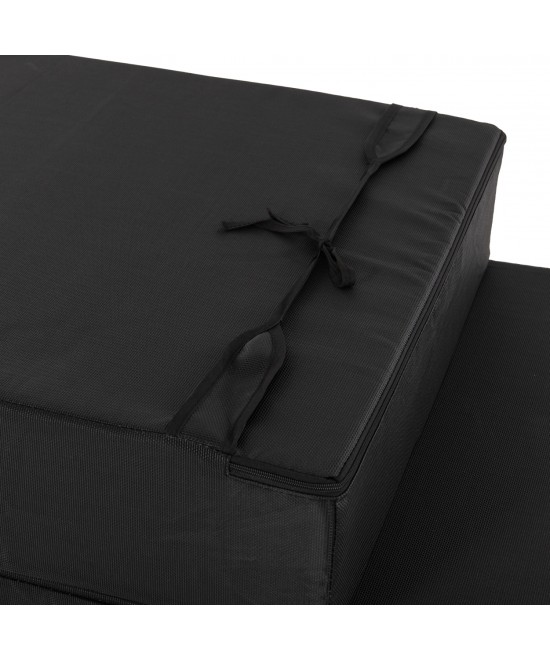 ΜΑΞΙΛΑΡΙ ΞΑΠΛΩΣΤΡΑΣ TEXTILENE SIFNOS ΜΑΥΡΟ HM11761.01 200(120+80)x70x20Yεκ. ΜΑΞΙΛΑΡΙ ΞΑΠΛΩΣΤΡΑΣ TEXTILENE SIFNOS ΜΑΥΡΟ HM11761.01 200(120+80)x70x20Yεκ.