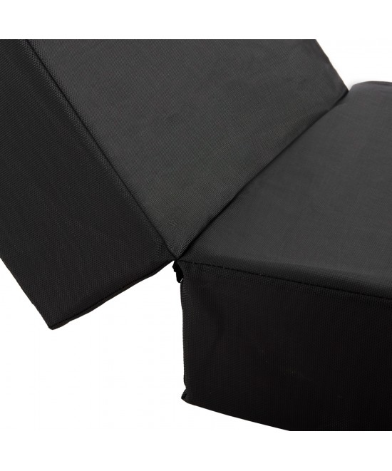 ΜΑΞΙΛΑΡΙ ΞΑΠΛΩΣΤΡΑΣ TEXTILENE SIFNOS ΜΑΥΡΟ HM11761.01 200(120+80)x70x20Yεκ. ΜΑΞΙΛΑΡΙ ΞΑΠΛΩΣΤΡΑΣ TEXTILENE SIFNOS ΜΑΥΡΟ HM11761.01 200(120+80)x70x20Yεκ.