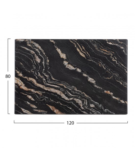 ΕΠΙΦΑΝΕΙΑ ΤΡΑΠΕΖΙΟΥ WERZALIT 120Χ80Χ3.5εκ. BLACK GOLD MARBLE HM5630.15