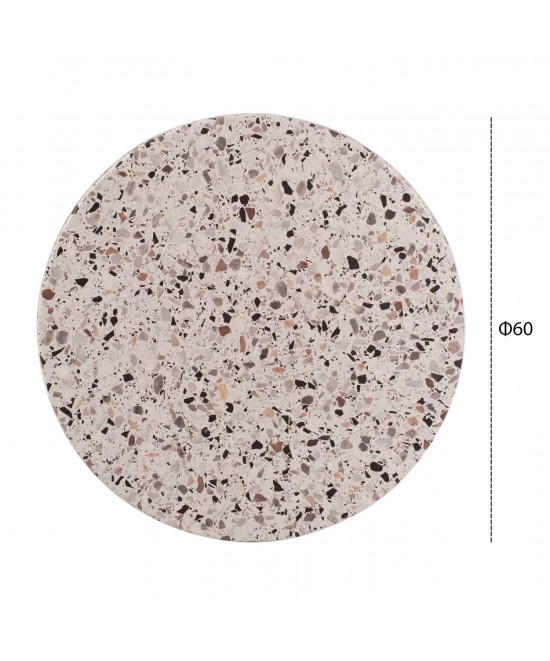 ΕΠΙΦΑΝΕΙΑ ΤΡΑΠΕΖΙΟΥ ΣΤΡΟΓΓΥΛΗ Φ60Χ2.5εκ. 5766 WERZALIT TERRAZZO HM5227.16