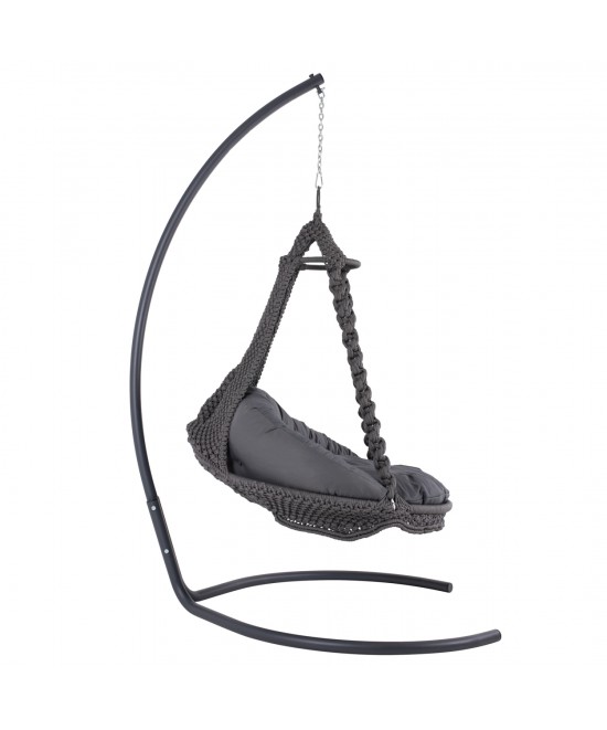 ΚΡΕΜΑΣΤΗ ΦΩΛΙΑ AUGUST ΜΑΚΡΑΜΕ-ΜΕΤΑΛΛΟ ΑΝΘΡΑΚΙ HM5922.10 123x113x145Υεκ.