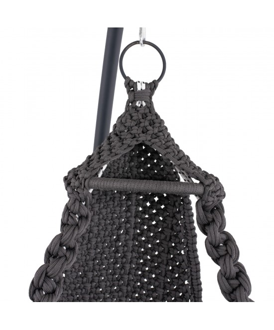 ΚΡΕΜΑΣΤΗ ΦΩΛΙΑ AUGUST ΜΑΚΡΑΜΕ-ΜΕΤΑΛΛΟ ΑΝΘΡΑΚΙ HM5922.10 123x113x145Υεκ.