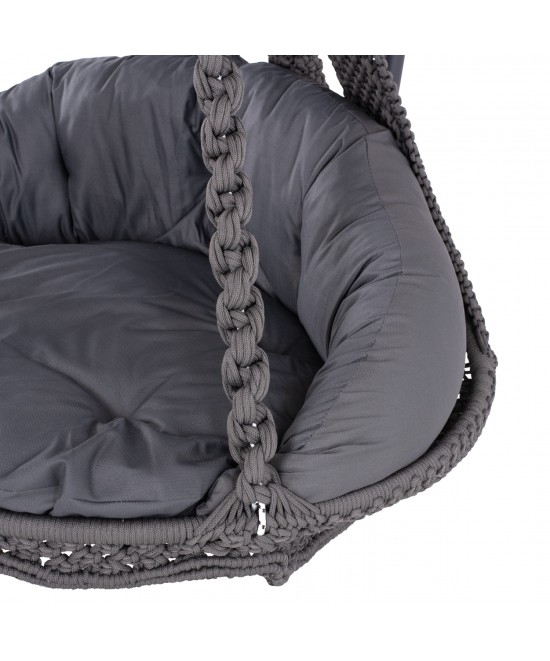 ΚΡΕΜΑΣΤΗ ΦΩΛΙΑ AUGUST ΜΑΚΡΑΜΕ-ΜΕΤΑΛΛΟ ΑΝΘΡΑΚΙ HM5922.10 123x113x145Υεκ.