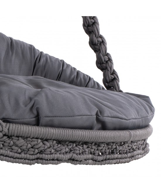 ΚΡΕΜΑΣΤΗ ΦΩΛΙΑ AUGUST ΜΑΚΡΑΜΕ-ΜΕΤΑΛΛΟ ΑΝΘΡΑΚΙ HM5922.10 123x113x145Υεκ.