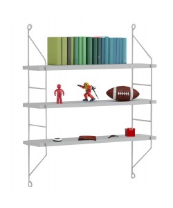 ΡΑΦΙΕΡΑ ΤΟΙΧΟΥ ACHALA ΜΕΛΑΜΙΝΗΣ HM9185.15 ΛΕΥΚΟ 60x15x68Y εκ.