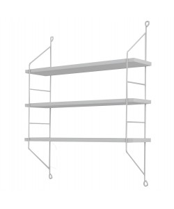 ΡΑΦΙΕΡΑ ΤΟΙΧΟΥ ACHALA ΜΕΛΑΜΙΝΗΣ HM9185.15 ΛΕΥΚΟ 60x15x68Y εκ.