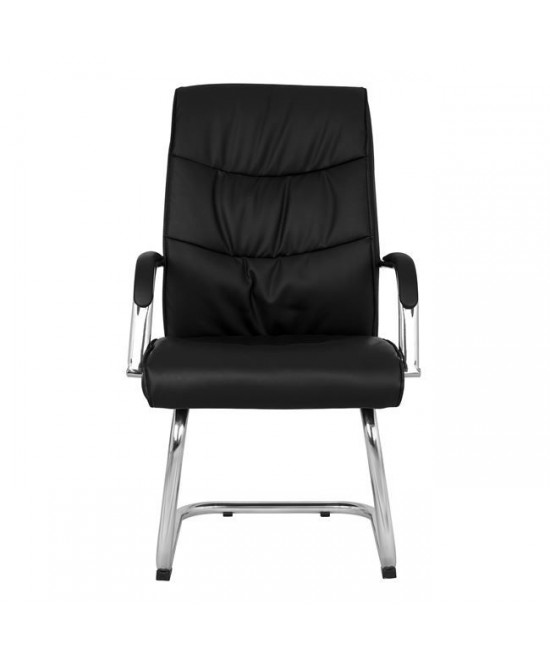 ΠΟΛΥΘΡΟΝΑ JACOB HM1045.11 ΜΑΥΡΟ PU ΜΕ ΒΑΣΗ ΧΡΩΜΙΟΥ 57x66,5x102 cm