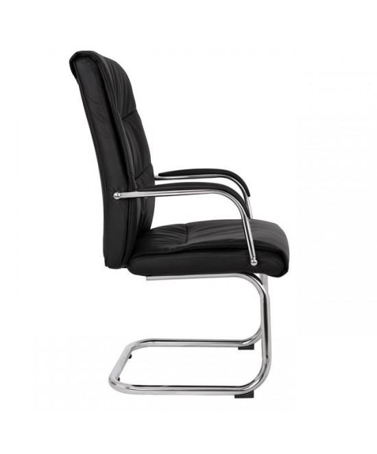 ΠΟΛΥΘΡΟΝΑ JACOB HM1045.11 ΜΑΥΡΟ PU ΜΕ ΒΑΣΗ ΧΡΩΜΙΟΥ 57x66,5x102 cm