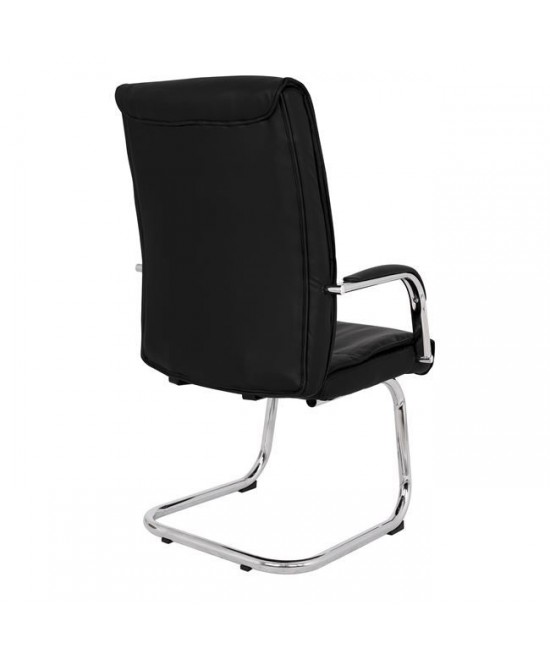 ΠΟΛΥΘΡΟΝΑ JACOB HM1045.11 ΜΑΥΡΟ PU ΜΕ ΒΑΣΗ ΧΡΩΜΙΟΥ 57x66,5x102 cm