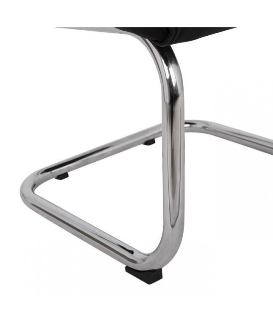 ΠΟΛΥΘΡΟΝΑ JACOB HM1045.11 ΜΑΥΡΟ PU ΜΕ ΒΑΣΗ ΧΡΩΜΙΟΥ 57x66,5x102 cm