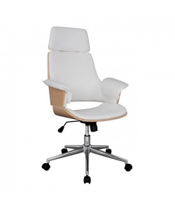 ΚΑΡΕΚΛΑ ΓΡΑΦΕΙΟΥ ΔΙΕΥΘΥΝΤΙΚΗ SUPERIOR PRO HM1110.02 SONAMA-ΑΣΠΡΗ 67x66x120 cm