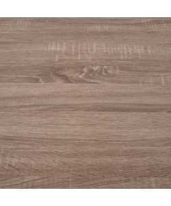 ΤΡΑΠΕΖΙ ΤΡΑΠΕΖΑΡΙΑΣ PANYA HM8332, 110X70Χ76 SONOMA, ΜΑΥΡΑ ΠΟΔΙΑ