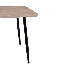 ΤΡΑΠΕΖΙ ΤΡΑΠΕΖΑΡΙΑΣ PALOMA HM8334.01, 120X70Χ76,5 SONΟMA, ΜΑΥΡΑ ΠΟΔΙΑ