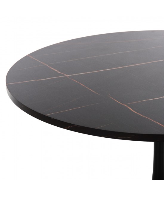 ΤΡΑΠΕΖΙ ΤΡΑΠΕΖΑΡΙΑΣ ROLLO HM9421.02 ΣΤΡΟΓΓΥΛΟ BLACK MARBLE Φ90x74 εκ. ΤΡΑΠΕΖΙ ΤΡΑΠΕΖΑΡΙΑΣ ROLLO HM9421.02 ΣΤΡΟΓΓΥΛΟ BLACK MARBLE Φ90x74 εκ.
