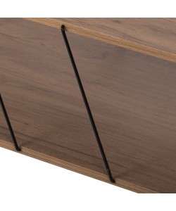 ΤΡΑΠΕΖΙ ΣΑΛΟΝΙΟΥ TARS HM8927.12 ΚΑΡΥΔΙ ΜΕ ΜΑΥΡΕΣ ΜΕΤΑΛΛΙΚΕΣ ΒΕΡΓΕΣ 120Χ50Χ30Yεκ.