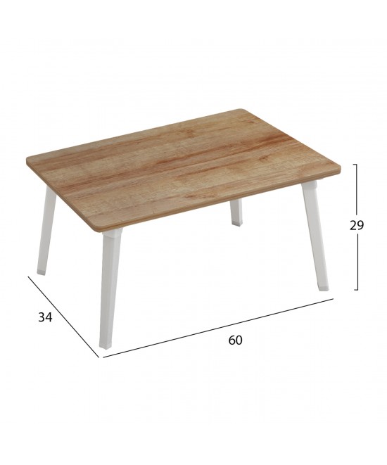 ΔΙΣΚΟΣ-ΒΟΗΘΗΤΙΚΟ ΤΡΑΠΕΖΑΚΙ ΚΡΕΒΑΤΙΟΥ BRITTA ΠΤΥΣΣΟΜΕΝΑ ΠΟΔΙΑ HM8965.12 60x34x29 εκ.